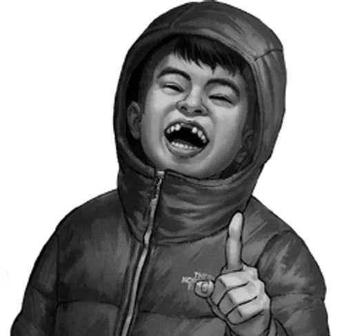 ☝️ Стикер «Персонажи Tiny Bunny» для Telegram