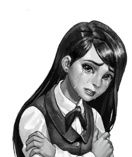 😭 Стикер «Персонажи Tiny Bunny» для Telegram