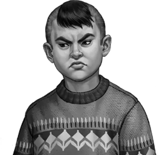 👿 Стикер «Персонажи Tiny Bunny» для Telegram