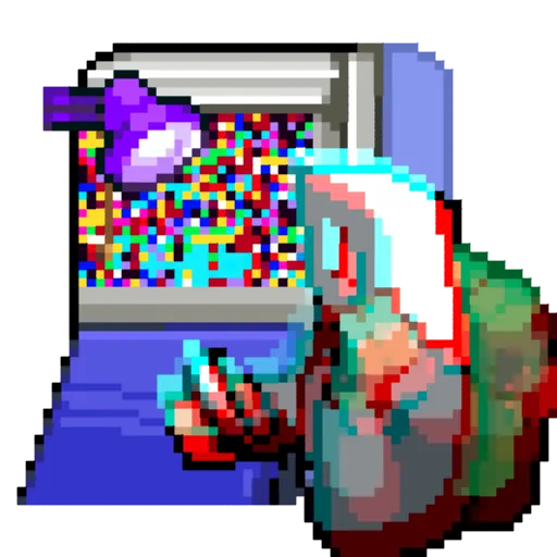 👆 Стикер «Error Pixel» для Telegram
