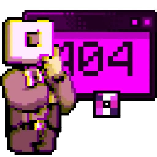 🔁 Стикер «Error Pixel» для Telegram