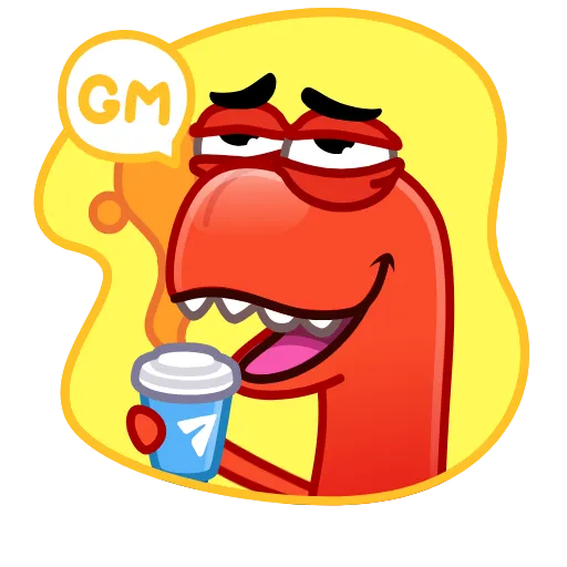 🌤 Стикер «Red Rex» для Telegram