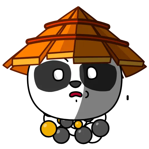 Стикер 2 Panda Warrior