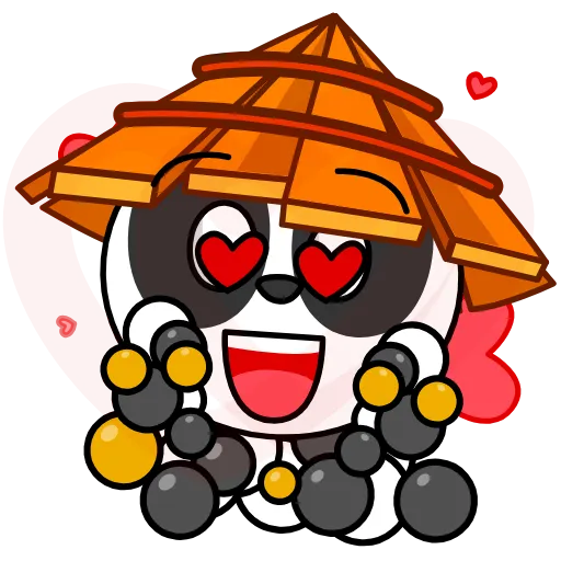 Стикер 4 Panda Warrior