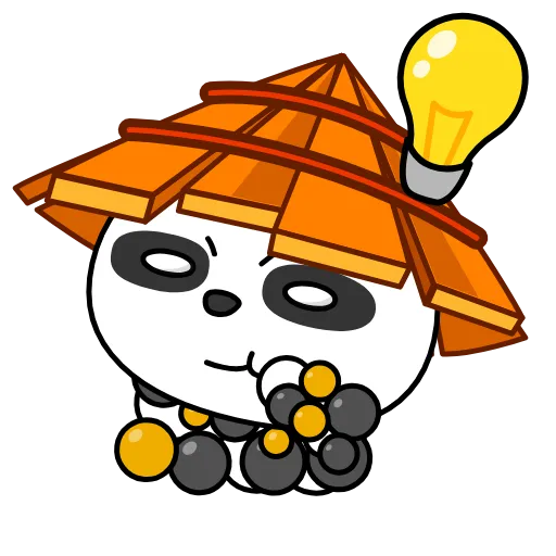 Стикер 7 Panda Warrior