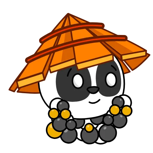 Стикер 3 Panda Warrior