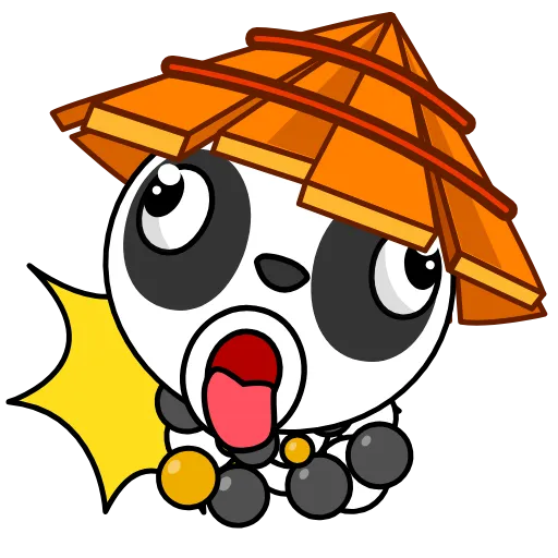 Стикер 6 Panda Warrior