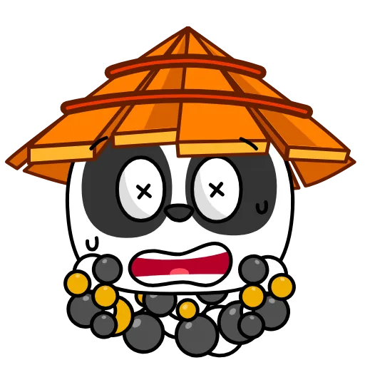 Стикер 11 Panda Warrior