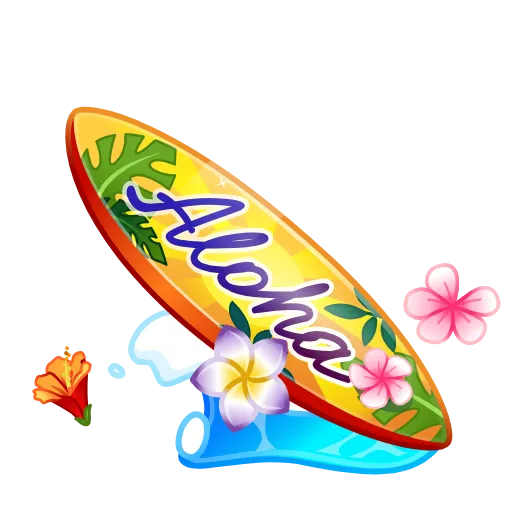 🎁 Стикер «Доски для Сёрфа из тг подарков» для Telegram