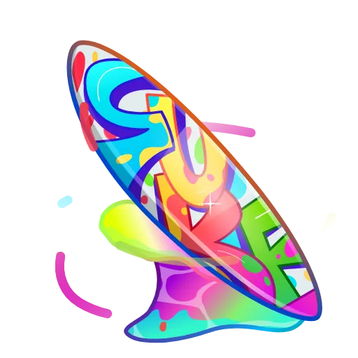 🎁 Стикер «Доски для Сёрфа из тг подарков» для Telegram