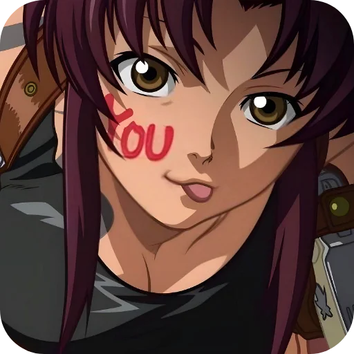 😝 Стикер «Black Lagoon» для Telegram