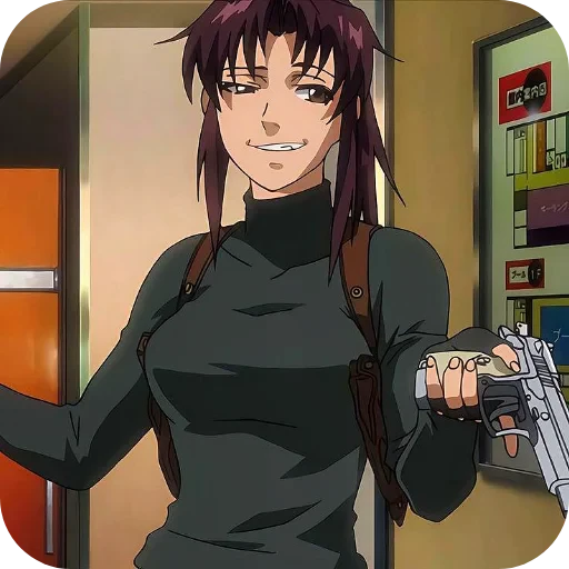 😈 Стикер «Black Lagoon» для Telegram