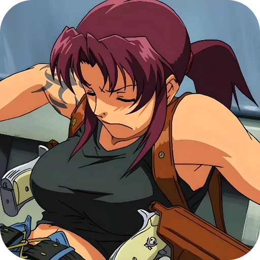 😤 Стикер «Black Lagoon» для Telegram