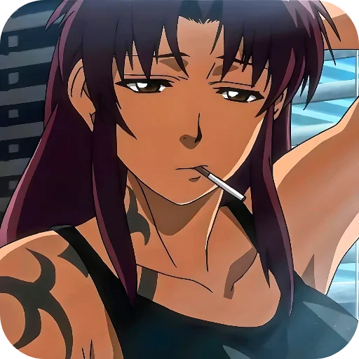 😴 Стикер «Black Lagoon» для Telegram