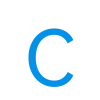 🤩 Эмодзи «Простой голубой шрифт» для Telegram