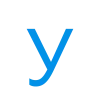 🤩 Эмодзи «Простой голубой шрифт» для Telegram