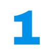 🤩 Эмодзи «Простой голубой шрифт» для Telegram