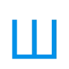 🤩 Эмодзи «Простой голубой шрифт» для Telegram