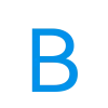 🤩 Эмодзи «Простой голубой шрифт» для Telegram