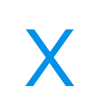 🤩 Эмодзи «Простой голубой шрифт» для Telegram