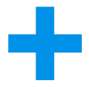 🤩 Эмодзи «Простой голубой шрифт» для Telegram
