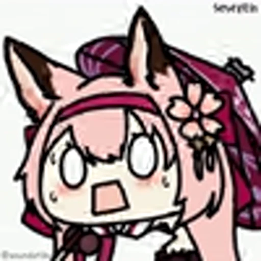 😧 Эмодзи «Chibi anime» для Telegram