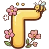 🤩 Эмодзи «Разноцветные нейро буквы» для Telegram