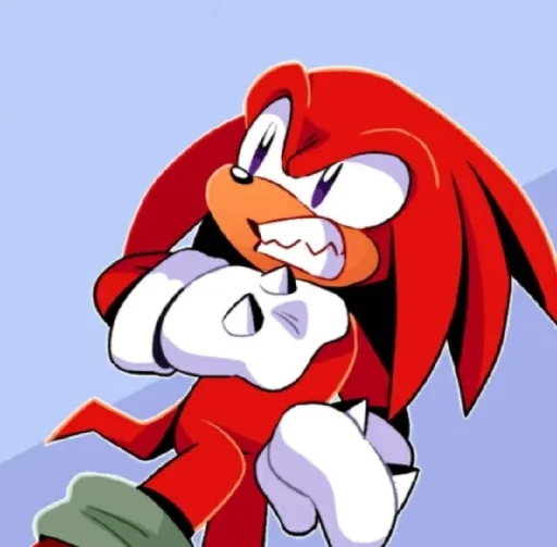 🤩 Стикер «KNUCKLES THE ECHIDNA» для Telegram