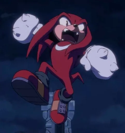 🤩 Стикер «KNUCKLES THE ECHIDNA» для Telegram