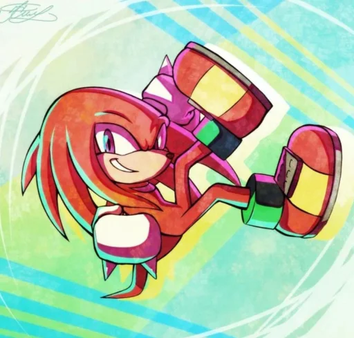 🤩 Стикер «KNUCKLES THE ECHIDNA» для Telegram