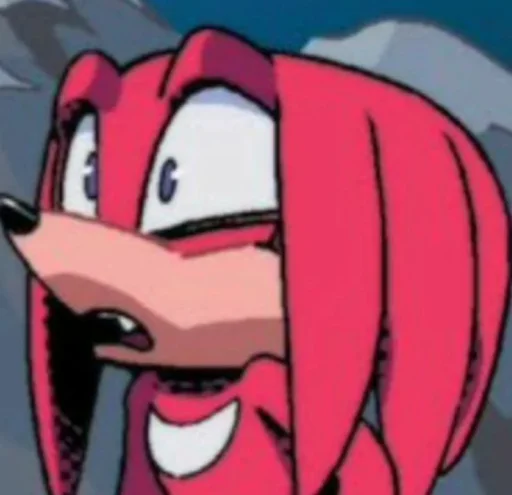 🤩 Стикер «KNUCKLES THE ECHIDNA» для Telegram