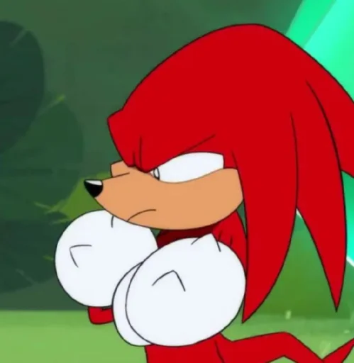 🤩 Стикер «KNUCKLES THE ECHIDNA» для Telegram