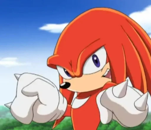 🤩 Стикер «KNUCKLES THE ECHIDNA» для Telegram