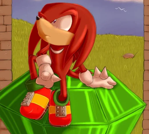 🤩 Стикер «KNUCKLES THE ECHIDNA» для Telegram