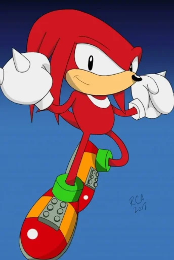 🤩 Стикер «KNUCKLES THE ECHIDNA» для Telegram