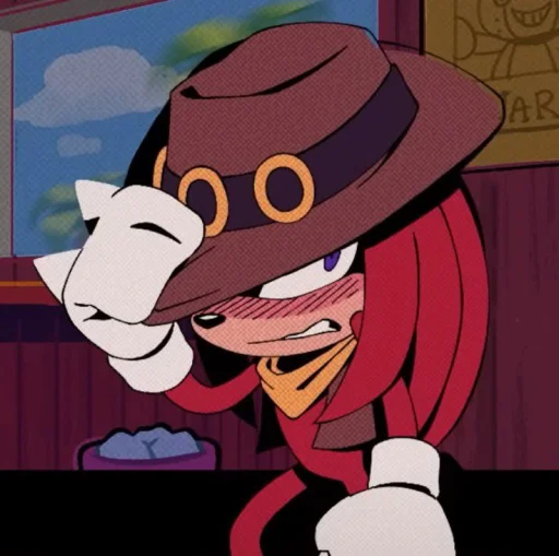 🤩 Стикер «KNUCKLES THE ECHIDNA» для Telegram