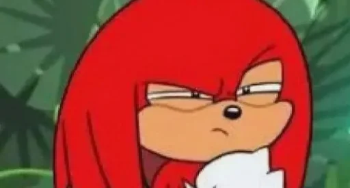 🤩 Стикер «KNUCKLES THE ECHIDNA» для Telegram
