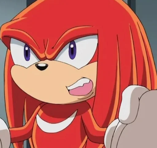 🤩 Стикер «KNUCKLES THE ECHIDNA» для Telegram