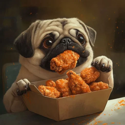 🤩 Стикер «Мопсик» для Telegram