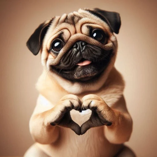 🤩 Стикер «Мопсик» для Telegram