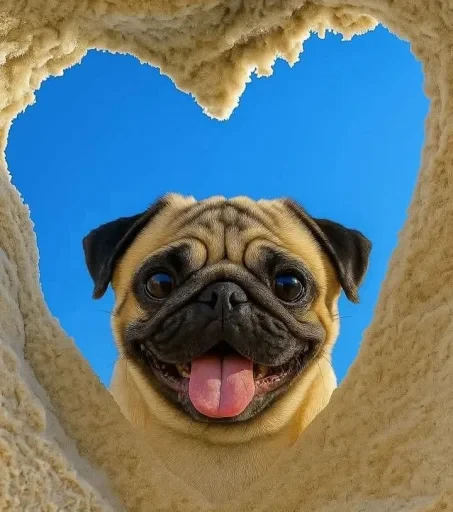 🤩 Стикер «Мопсик» для Telegram