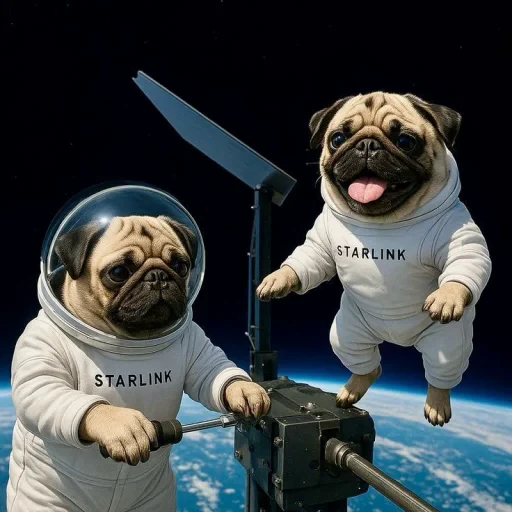🤩 Стикер «Мопсик» для Telegram