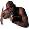 Стикер 32 2Pac Shakur