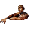 Стикер 20 2Pac Shakur