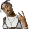 Стикер 23 2Pac Shakur