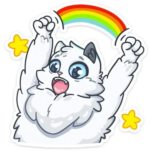 🌈 Стикер «Снежик» для Telegram