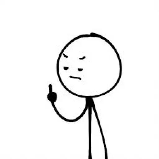 🖕 Стикер «Stickman» для Telegram