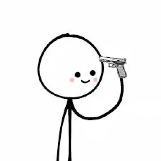 🔫 Стикер «Stickman» для Telegram