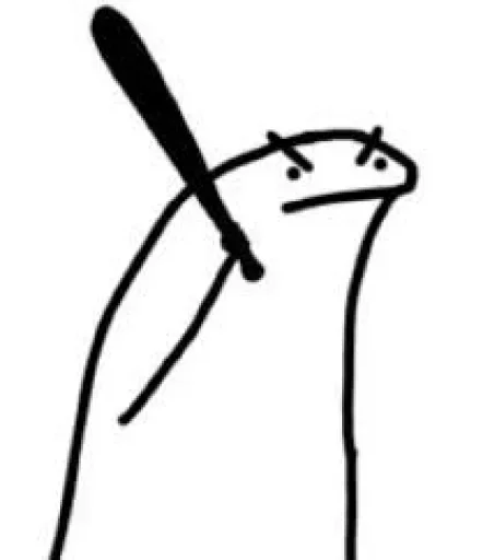 😠 Стикер «Stickman» для Telegram