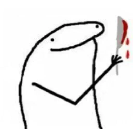 🔪 Стикер «Stickman» для Telegram